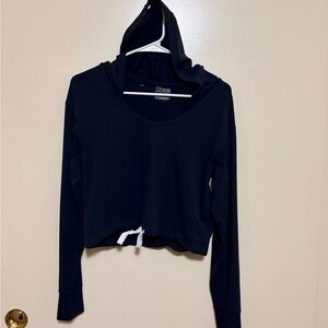 Gymshark Black Cropped Hoodie